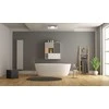 5,5W LED lubinis šviestuvas FLAVIO, chromo/baltos sp./skaidrus, 3000K