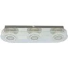 5,5W LED lubinis šviestuvas FLAVIO, chromo/baltos sp./skaidrus, 3000K