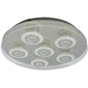 5,5W LED lubinis šviestuvas FLAVIO, chromo/baltos sp./skaidrus, 3000K