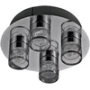 Lubinis šviestuvas 5,5W LED paviršinis šviestuvas MARC, chromo sp./skaidrus, 3000K