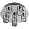 5,5W LED paviršinis šviestuvas MARC, chromo sp./skaidrus, 3000K