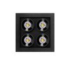 5,6W LED įleidžiamas šviestuvas Juodas FOSTER MICRO, juodas, 3000K