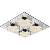 56W LED lubinis šviestuvas CLARISE, chromo sp., 3000K