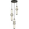 Italux Pakabinamas šviestuvas Bruni PND-27372-3A-57W-BK