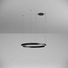 57W LED paviršinis/pakabinamas šviestuvas XAMBIT, juodas, 3000K, 90cm