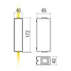 Sieninis šviestuvas 5,84W LED sieninis lauko šviestuvas ACE, baltas, 4000K, IP54, šviečia į viršų ir į apačią, 90420