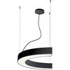 58W LED pakabinamas šviestuvas SEMI, juodas, 4000K, 1500mm, 3918-0015-4-B-N