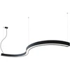 58W LED pakabinamas šviestuvas SEMI S, juodas, 4000K, 2000mm, dimeriuojamas, 3921-0020-4-B-D4