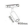5W LED akcentinis šviestuvas į magnetinę sistemą LUXSONN, juodas, CCT