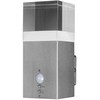 Ledvance 5W LED fasado šviestuvas ENDURA STYLE CRYSTAL, plieno sp., 3000K, su sensorium