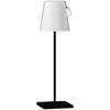 5W LED įkraunamas stalo šviestuvas OSTAP, juodas, 3000K/RGB, IP54, su USB jungtimi