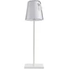 5W LED įkraunamas stalo šviestuvas OSTAP, baltas, 3000K/RGB, IP54, su USB jungtimi