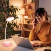 5W LED įkraunamas stalo šviestuvas VISUA DESK, rožinis, 3000-5000K, dimeriuojamas