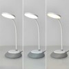 5W LED įkraunamas stalo šviestuvas VISUA DESK, pilkas, 3000-5000K, dimeriuojamas