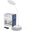 5W LED įkraunamas stalo šviestuvas VISUA DESK, pilkas, 3000-5000K, dimeriuojamas