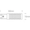Bikuvalt 5W LED lemputė, dimeriuojama, G9, 3000K, 7106ALGD/W