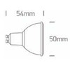 5W LED lemputė, GU10, 3000K, 7305EG/W