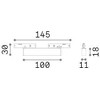 5W LED linijinės sistemos šviestuvas DEVA, juodas, 3000K, 332758