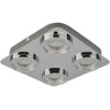 5W LED lubinis šviestuvas AURORE, chromo sp./skaidrus, 3000K