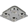 5W LED lubinis šviestuvas AURORE, chromo sp./skaidrus, 3000K