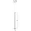 5W LED pakabinamas šviestuvas į magnetinę sistemą ZAMBELIS MAGNETIC 6MM, juodas, 3000K, 25259