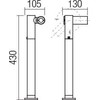 5W LED pastatomas lauko šviestuvas OBLIK, tamsiai pilkas, 2850/3000K, IP65, 9579