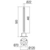 5W LED pastatomas lauko šviestuvas WIKI, tamsiai pilkas, 3000K, IP65, 90434