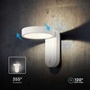 Sieninis šviestuvas V-tac 5W LED paviršinis šviestuvas, baltas, 3000/4000K