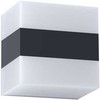 Sieninis šviestuvas 5W LED sieninis lauko šviestuvas KODIAK, juodos/baltos sp., 3000K, IP65, 90322