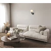 5W LED sieninis šviestuvas BALOS, juodos/baltos sp., 3000K