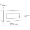 5W LED sieninis šviestuvas, baltas, 3000K, 67076A/W/W