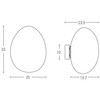 5W LED sieninis šviestuvas, baltas, 3000K, 20136