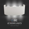 V-tac 5W LED sieninis šviestuvas, baltas, 4000K, IP65