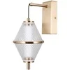 5W LED sieninis šviestuvas FUENTE, aukso sp./skaidrus, 3000K