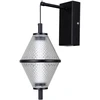 5W LED sieninis šviestuvas FUENTE, juodos sp./skaidrus, 3000K