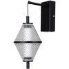 5W LED sieninis šviestuvas FUENTE, juodos sp./skaidrus, 3000K