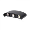 V-tac 5W LED sieninis šviestuvas, juodas, 4000K
