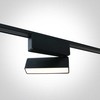 5W LED šviestuvas į magnetines sistemas FLAT, juodas, 3000/4000/5000K, 48V, 120°, 43108FA/B/V
