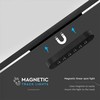 V-tac 5W LED šviestuvas į magnetinius bėgelius ULTRA THIN, juodas, 3000K