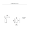 5W šviestuvas FIT 24V į magnetines sistemas Minimal Track, 2700K, juodas