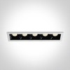 5x6,5W LED įleidžiamas šviestuvas, baltas, 3000K, 50507B/W/W