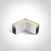 6-14W LED linijinės sistemos šviestuvas - kampinis sujungimas, baltas, 3000/4000/5000K, 050170D/W/V