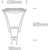 60W LED gatvės šviestuvas, antracito sp., 4000K, 70110/AN/C