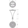 60W LED gatvės šviestuvas URBAN FLEX, pilkas, 2700K, 160° x 47°, ZHAGA, DALI