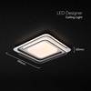 60W LED lubinis šviestuvas, juodos/baltos sp., 3000-6500K, dimeriuojamas