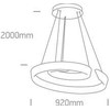 60W LED pakabinamas šviestuvas, baltas, 3000K, 63112/W