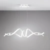 60W LED pakabinamas šviestuvas MYSTRAL, baltas, CCT