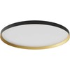 60W LED paviršinis/pakabinamas šviestuvas DAMA, juodos/aukso sp., 3000/4000/5000K, 80cm, 01-3752