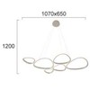 61W LED pakabinamas šviestuvas HELIX, sidabro sp., 3000K, 4316200