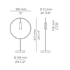 6,1W LED stalo šviestuvas REVOLTA, 3000K, juodas